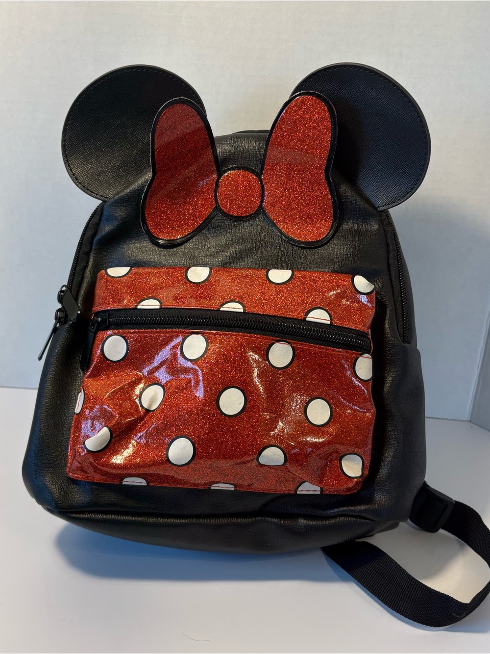 Minnie Mouse Polka Dot Backpack -‎ Red and Black
